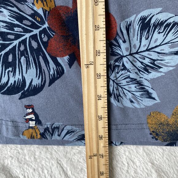 American Rag Hawaii Hula Dancer Graphic T-shirt Men Size L Blue Short Sleeve Tee - Picture 6 of 6